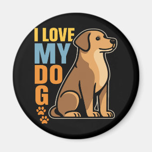 Íman Por que eu amo meu cão � Design comemorativo emoci