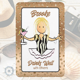 Íman Por Seu Engraçado Cruise Ship Door Girls Trip Magn