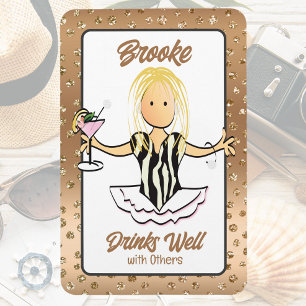 Íman Por Seu Engraçado Cruise Ship Door Girls Trip Magn