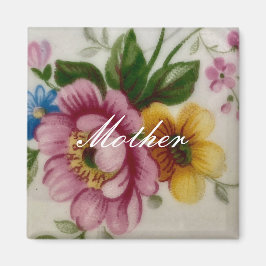 Íman Porcelain Inspirou Floral