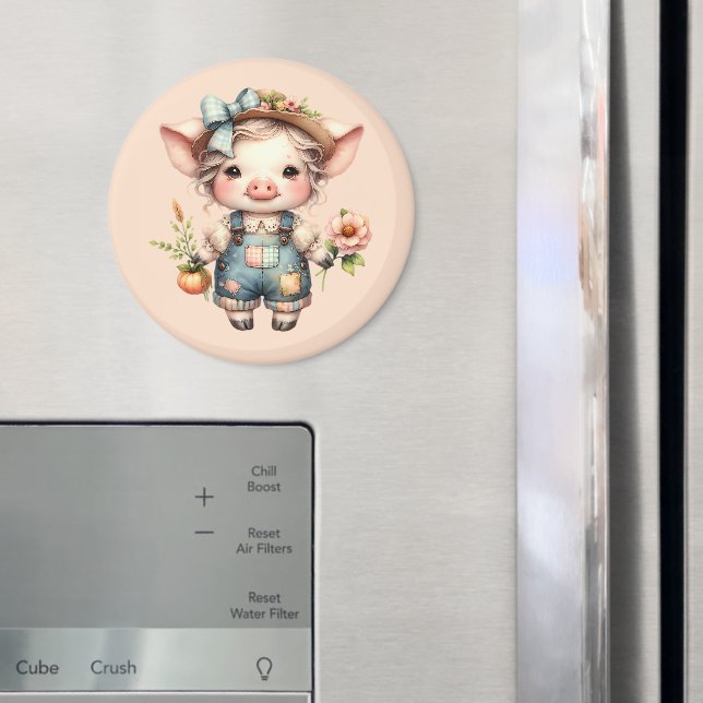 Íman Porco Farmcore em Sobremesas com Flores (In Situ (Fridge))
