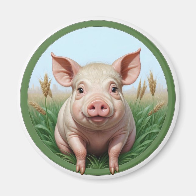 Íman porco fofo (Frente)