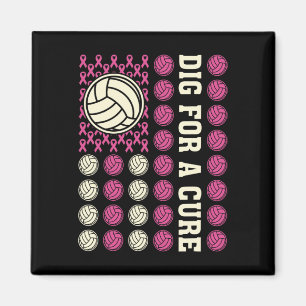Íman Porco Para Cancer De Voleibol Rosa De Fita Cura
