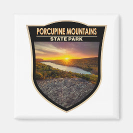 Íman Porcupine Mounates State Park Michigan Watercolor