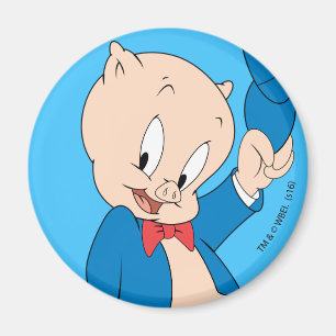 Íman Porky Pig Chapéus ondulados