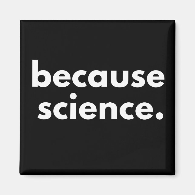 Íman Porque ciência (Frente)