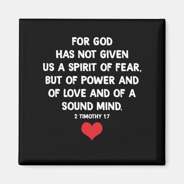 Íman Porque Deus Não Nos Deu Um Espírito De Medo (Frente)