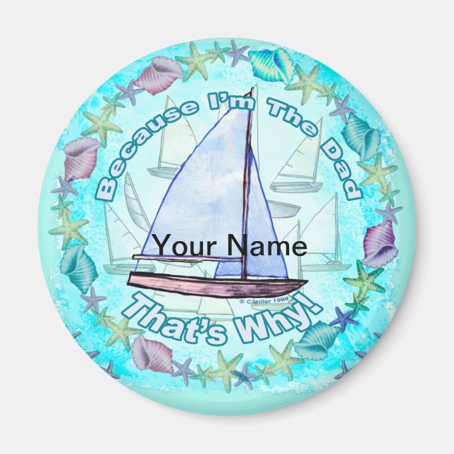 Íman Porque eu sou Pai ímã (Frente)