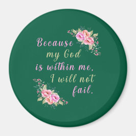 Íman Porque Meu Deus Está Dentro De Mim (Verde Caçador)