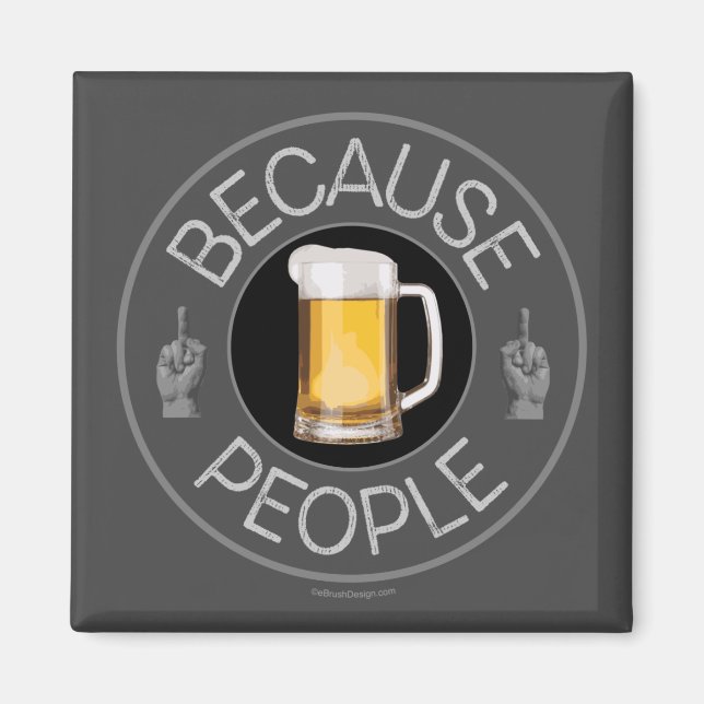 Íman Porque Pessoas (cerveja) (Frente)