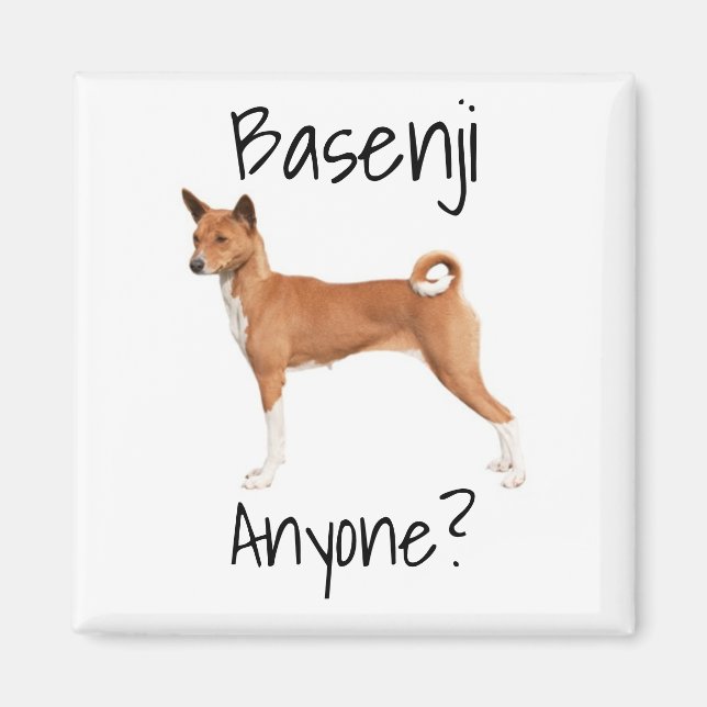 Íman Porta copos Basenji (Frente)