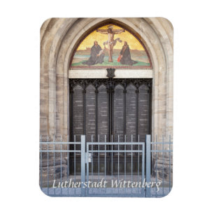 Íman Porta das teses de Lutherstadt Wittenberg