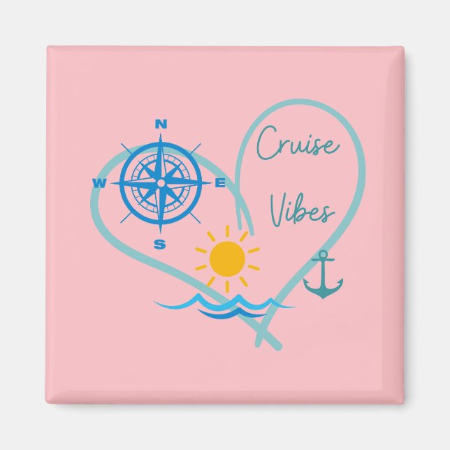 Íman Porta das vibrações cor-de-rosa (Frente)