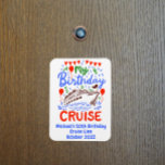 Íman Porta de Cabina de Cruzeiro de Monograma de Aniver<br><div class="desc">Este design pode ser personalizado na área fornecida pela alteração da foto e/ou do texto. Ou pode ser personalizado clicando em Personalizar este Modelo e, em seguida, escolhendo o clique para personalizar mais a opção e excluir ou alterar a cor do plano de fundo, adicionar texto, alterar a cor ou...</div>