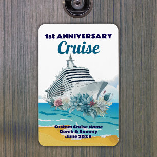Íman Porta de Cabine de Cruzeiro de 1º Aniversário Pers