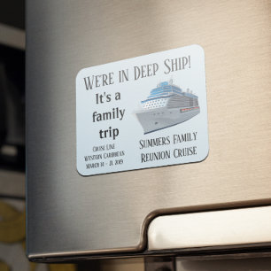 Íman Porta de Cruzeiro Personalizada Família Em Profund