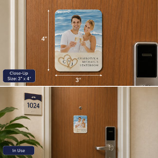 Íman Porta de Cruzeiro Personalizada Foto Quarto