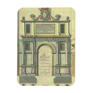 Íman Porta de Entrada de Igreja Antiga Arquitetura Rena