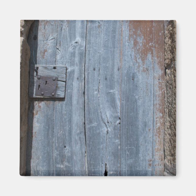 Íman Porta de madeira vestida e enferrujada (Frente)