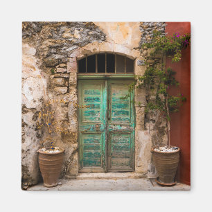 Íman Porta de turquesa em Rethymno, piscina