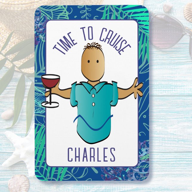 Íman Porta do Cruzeiro Masculino Africano Engraçado (Criador carregado)