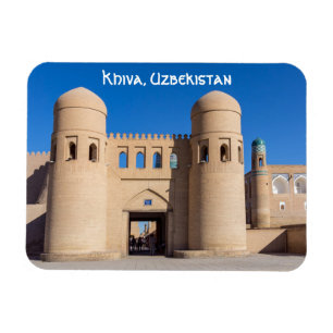 Íman Porta Oeste, com dupla rotação - Khiva, Uzbequis