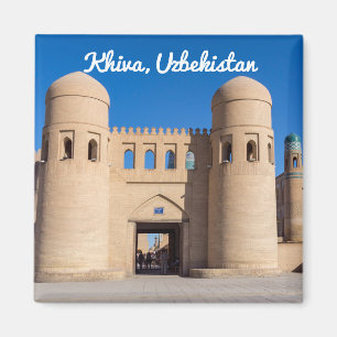 Íman Porta Oeste, com dupla rotação - Khiva, Uzbequis