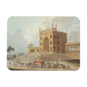 Íman Porta oriental do Jummah Musjid em Deli, de '
