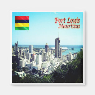 Íman PORTA zMU015 LOUIS, Skyline, Maurícia, Fridge