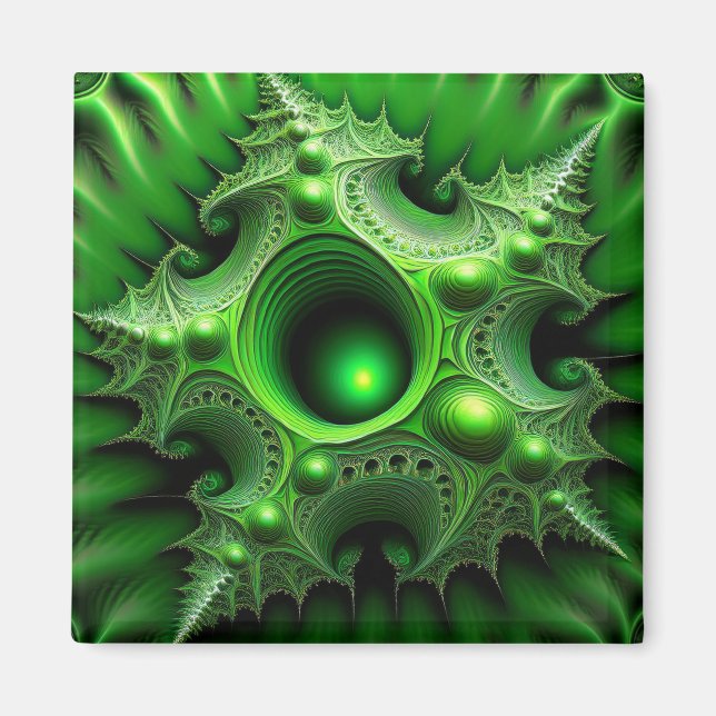 Íman Portal de Mandelbrot Verde (Frente)