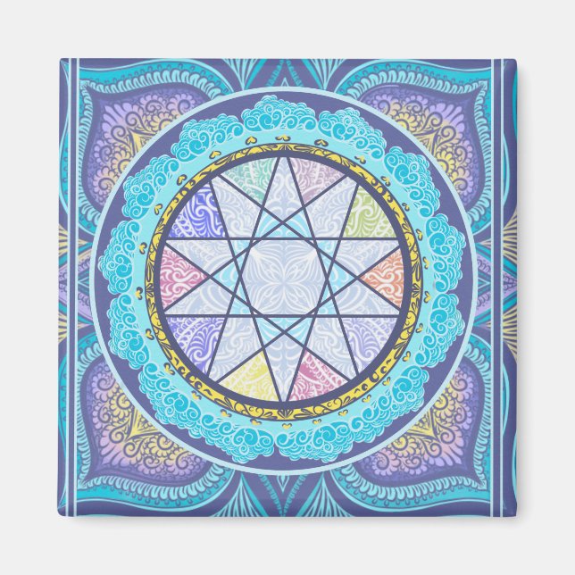 Íman Portal Geométrico Celestial (Frente)