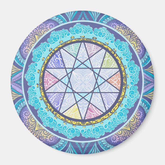 Íman Portal Geométrico Celestial (Frente)