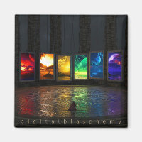 Portals Square Magnet