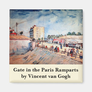 Íman Portão nas Muralhas de Paris por Vincent van Gogh