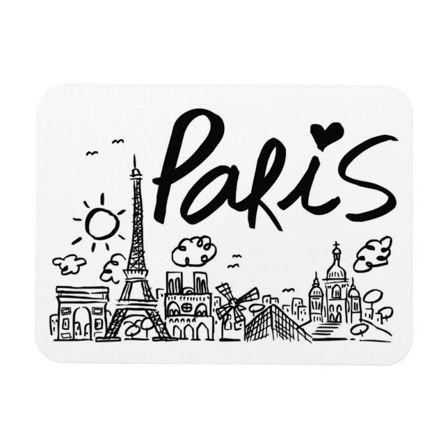Íman Portaria da cidade de Paris (Horizontal)