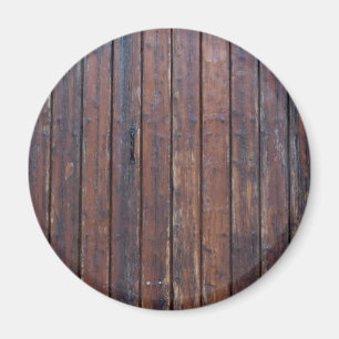 Íman Portas De Madeira Marrom Velho Com Suportes De Fer