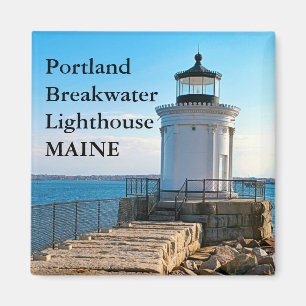 Íman Portland Breakwater Lighthouse, Maine Magnet