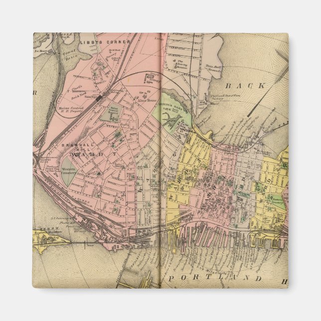 Íman Portland e vizinhança, (Frente)