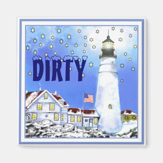 Íman Portland Head Light Dishwasher Magnet Dirk #2 (Frente)