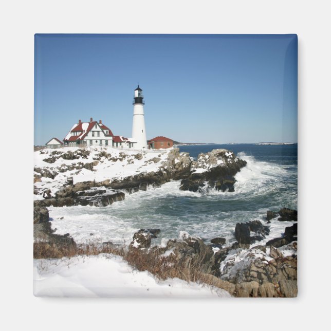 Íman Portland Head Light Winter (Frente)