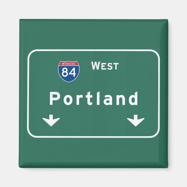 Íman Portland Oregon ou Interstate Highway Freeway: (Frente)