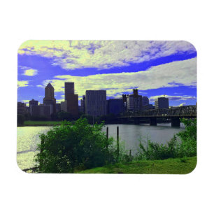 Íman Portland, Oregon Skyline nº 2 Magnet