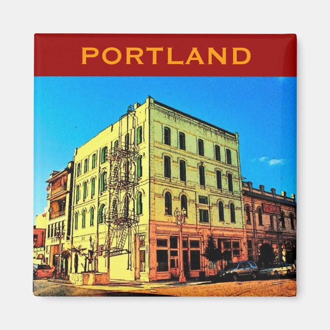 Íman Portland Pearl Distrito Magnet (Frente)