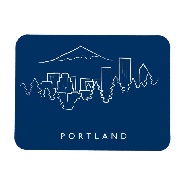 Íman Portland Skyline (Horizontal)