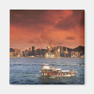 Íman Porto de Hong Kong ao Pôr-do-Sol
