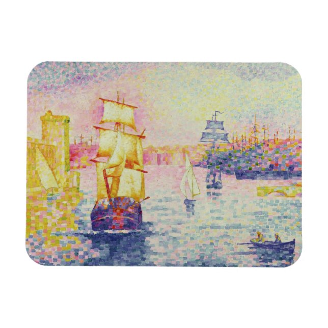 Íman Porto de Marselha, c.1909 (óleo na canvas) (Horizontal)