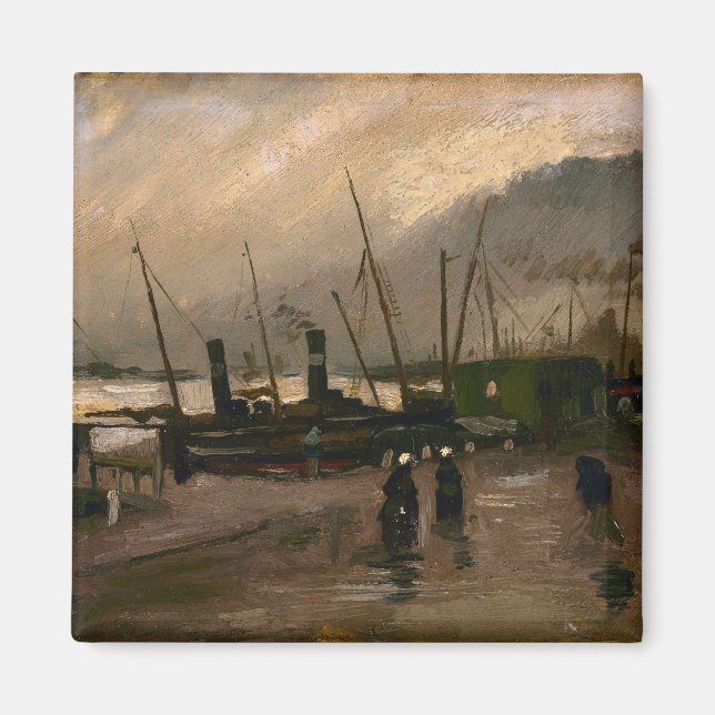 Íman Porto de Pescadores de Amsterdã Tempestade de Vinc (Frente)