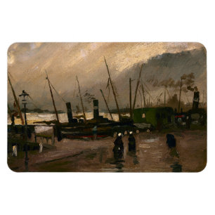 Íman Porto de Pescadores de Amsterdã Tempestade de Vinc