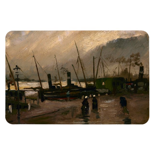 Íman Porto de Pescadores de Amsterdã Tempestade de Vinc (Horizontal)