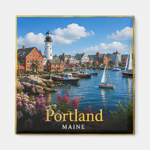 Íman Porto de Portland Maine, Faróis e Nova Inglaterra